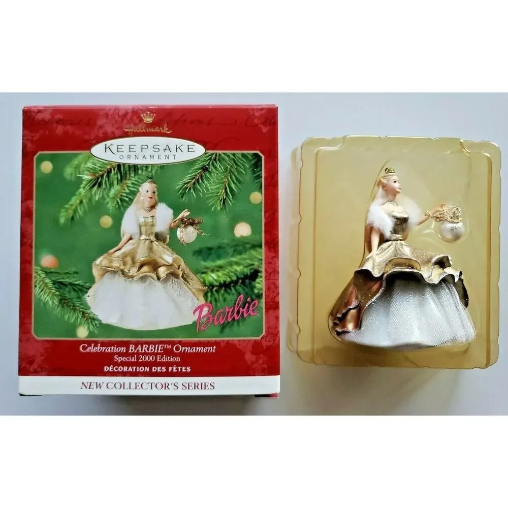 2000Hallmark Keepsake‎ Special Edition Celebration Barbie Ornament NIB U50/6821
